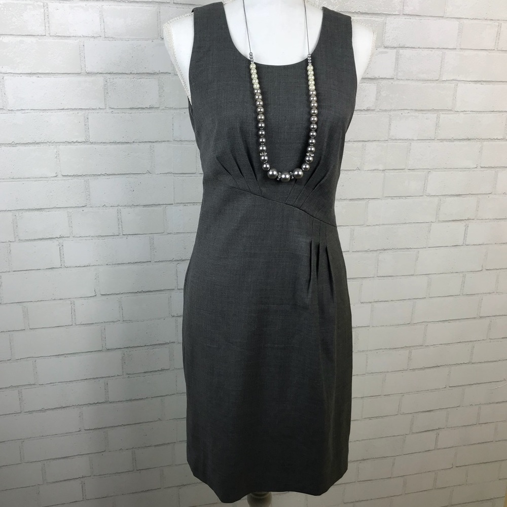 J. Crew Super 120’s Grey Sheath Dress Size 4